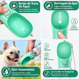Garrafa Bebedouro Portátil 2 em 1 para Cães e Gatos – Sem Desperdício de Água