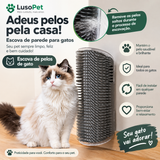 Escova de Parede para Gatos LusoPet™ – Remove Pelos e Proporciona uma Massagem Relaxante