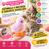 Brinquedo Interativo em Forma de Galinha para Gatos  Estimule o instinto de caça e transforme a brincadeira num momento de diversão