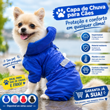 Capa de Chuva Impermeável para Cães  Proteção contra a chuva e o vento para passeios mais confortáveis