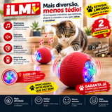 Bola Interativa Inteligente para Gatos — Diversão, Movimento e Luzes LED